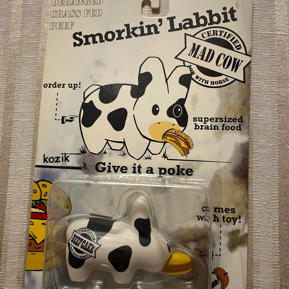 KOZIK SMOKIN LABBIT MAD COW NEW IN BOX AND SIGNED